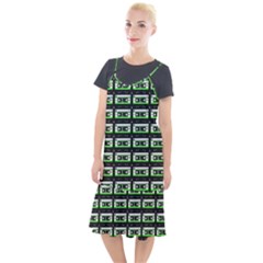 Green Cassette Camis Fishtail Dress
