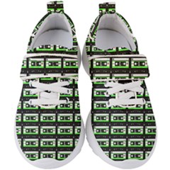 Green Cassette Kids  Velcro Strap Shoes
