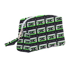 Green Cassette Wristlet Pouch Bag (Medium)
