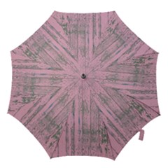 Old Pink Wood Wall Hook Handle Umbrellas (medium)