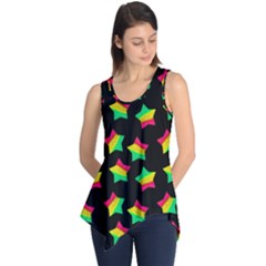 Ombre Glitter Pink Green Star Pat Sleeveless Tunic by snowwhitegirl