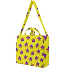 Ombre Glitter  Star Pattern Square Shoulder Tote Bag by snowwhitegirl