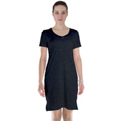 Black Glitter Short Sleeve Nightdress by snowwhitegirl