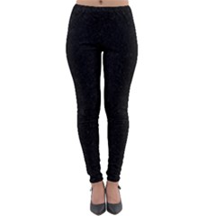 Black Glitter Lightweight Velour Leggings