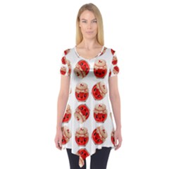 Kawaii Jam Jar Pattern Short Sleeve Tunic  by snowwhitegirl