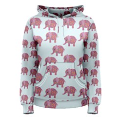 Pink Flower Elephant Women s Pullover Hoodie by snowwhitegirl