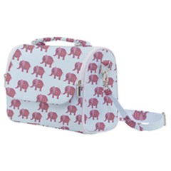 Pink Flower Elephant Satchel Shoulder Bag by snowwhitegirl