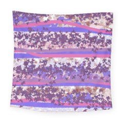 Abstract Pastel Pink Blue Square Tapestry (large)
