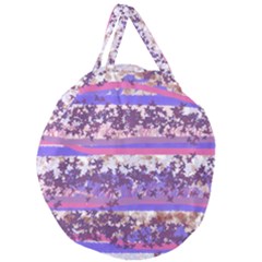 Abstract Pastel Pink Blue Giant Round Zipper Tote by snowwhitegirl