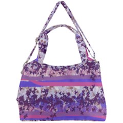 Abstract Pastel Pink Blue Double Compartment Shoulder Bag by snowwhitegirl