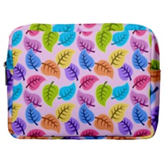 Colorful Leaves Make Up Pouch (large) by snowwhitegirl