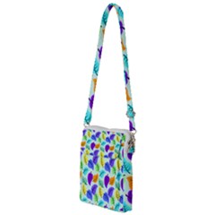 Colorful Leaves Blue Multi Function Travel Bag by snowwhitegirl