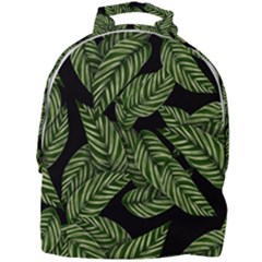 Tropical Leaves On Black Mini Full Print Backpack by snowwhitegirl