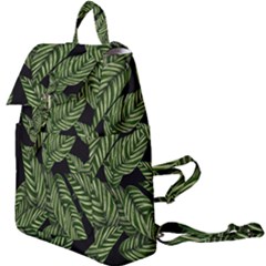 Tropical Leaves On Black Buckle Everyday Backpack by snowwhitegirl