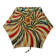 Abstract Rainbow Swirl Mini Folding Umbrellas by snowwhitegirl