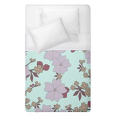 Vintage Floral Lilac Pattern Duvet Cover (single Size) by snowwhitegirl