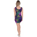 Blue Geometric Bodycon Dress View4