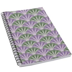 Vintage Scallop Violet Green Pattern 5 5  X 8 5  Notebook by snowwhitegirl