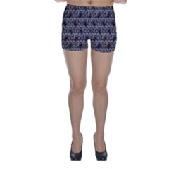 Gothic Church Pattern Skinny Shorts