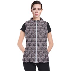 Gothic Church Pattern Women s Puffer Vest