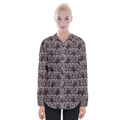 Gothic Church Pattern Womens Long Sleeve Shirt