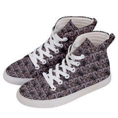 Gothic Church Pattern Men s Hi-Top Skate Sneakers