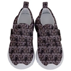 Gothic Church Pattern Kids  Velcro No Lace Shoes