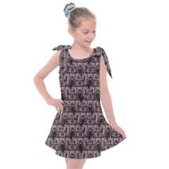 Gothic Church Pattern Kids  Tie Up Tunic Dress