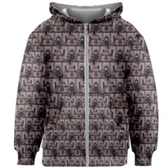 Gothic Church Pattern Kids  Zipper Hoodie Without Drawstring