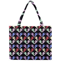 Colorful Cherubs Black Mini Tote Bag