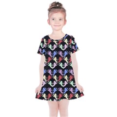 Colorful Cherubs Black Kids  Simple Cotton Dress