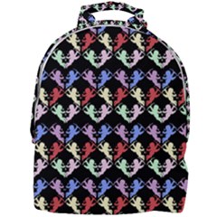 Colorful Cherubs Black Mini Full Print Backpack