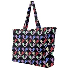 Colorful Cherubs Black Simple Shoulder Bag