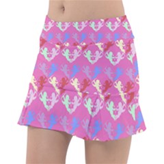 Colorful Cherubs Pink Tennis Skirt by snowwhitegirl