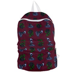 Gothic Girl Rose Red Pattern Foldable Lightweight Backpack by snowwhitegirl