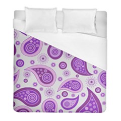 Retro Paisley Purple Duvet Cover (full/ Double Size)