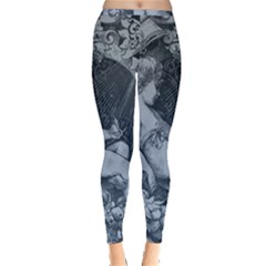 Victorian Angel With Shining Light Inside Out Leggings by snowwhitegirl