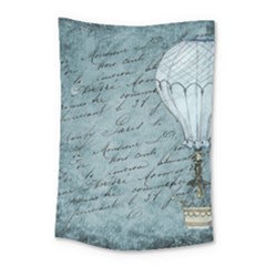 Vintage Hot Air Balloon Lettter Small Tapestry