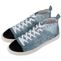 Vintage Hot Air Balloon Lettter Men s Mid-top Canvas Sneakers by snowwhitegirl