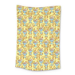 Paisley Yellow Sundaes Small Tapestry by snowwhitegirl