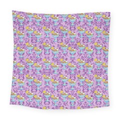 Paisley Lilac Sundaes Square Tapestry (large)