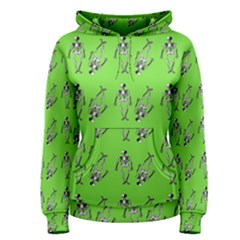 Skeleton Green Women s Pullover Hoodie