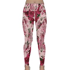 Guadalupe Roses Lightweight Velour Classic Yoga Leggings by snowwhitegirl