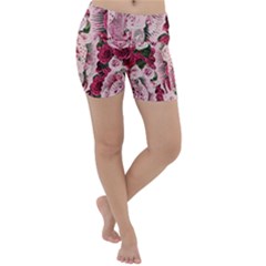 Guadalupe Roses Lightweight Velour Yoga Shorts by snowwhitegirl