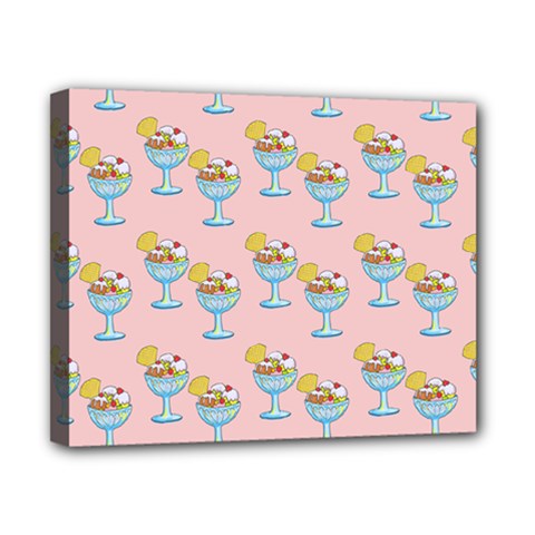 Ice Cream Sundae Pink Canvas 10  X 8  (stretched)