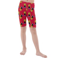 Golden Zombie Kids  Mid Length Swim Shorts