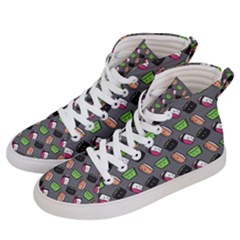 That s How I Roll - Grey - Men s Hi-top Skate Sneakers by WensdaiAmbrose