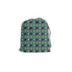 That Is How I Roll - Turquoise Drawstring Pouch (small) by WensdaiAmbrose