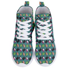 That Is How I Roll - Turquoise Women s Lightweight High Top Sneakers by WensdaiAmbrose