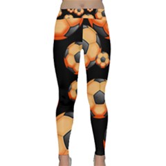 Wallpaper Ball Pattern Orange Classic Yoga Leggings